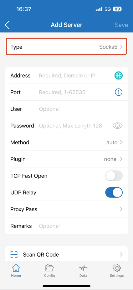 Select Type